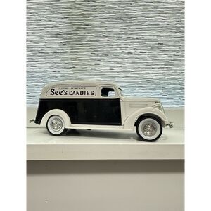 1938 Chevy Panel Truck See's Candies Bank Diecast Model Collectible Delivery Van
